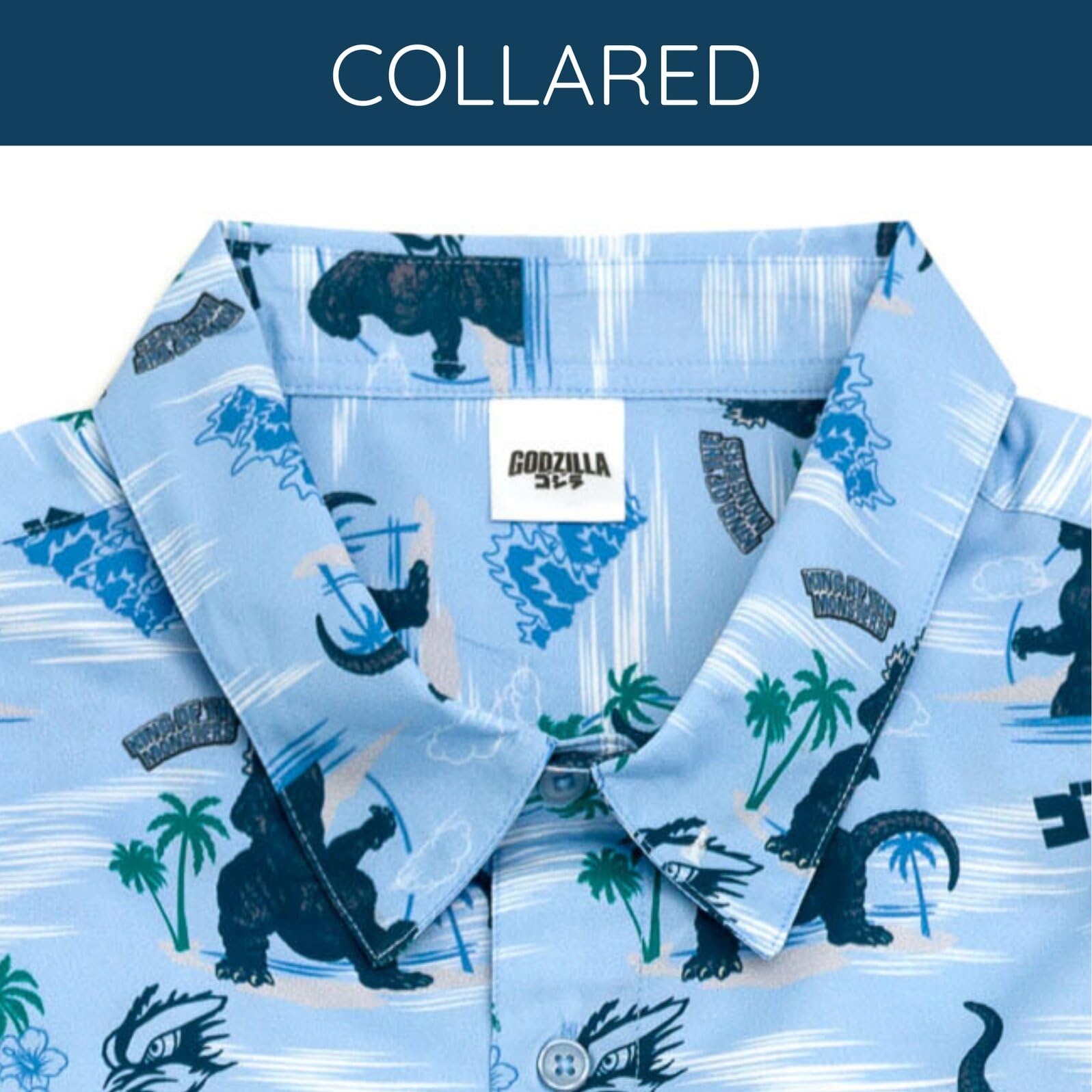 Godzilla Matching Family Hawaiian Button-Down Shirt