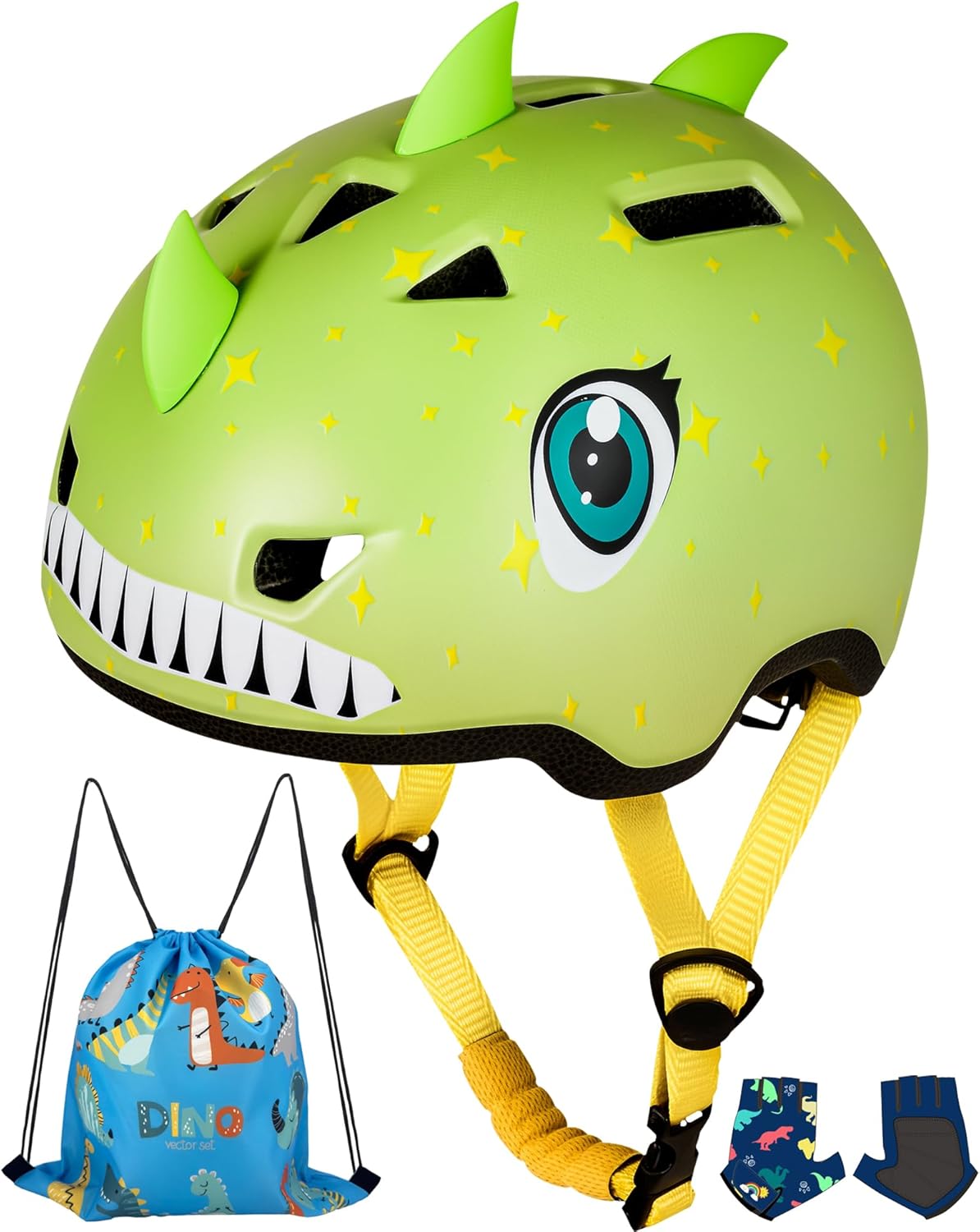 Toddler Helmet, Kids Bike Helmet, Adjustable 3 Sizes for Infant Baby Ages 0-2 2-5 5-8 with Unicorn, Dinosaur, Shark Designs,Boys Girls Bike Helmet for Multi-Sport