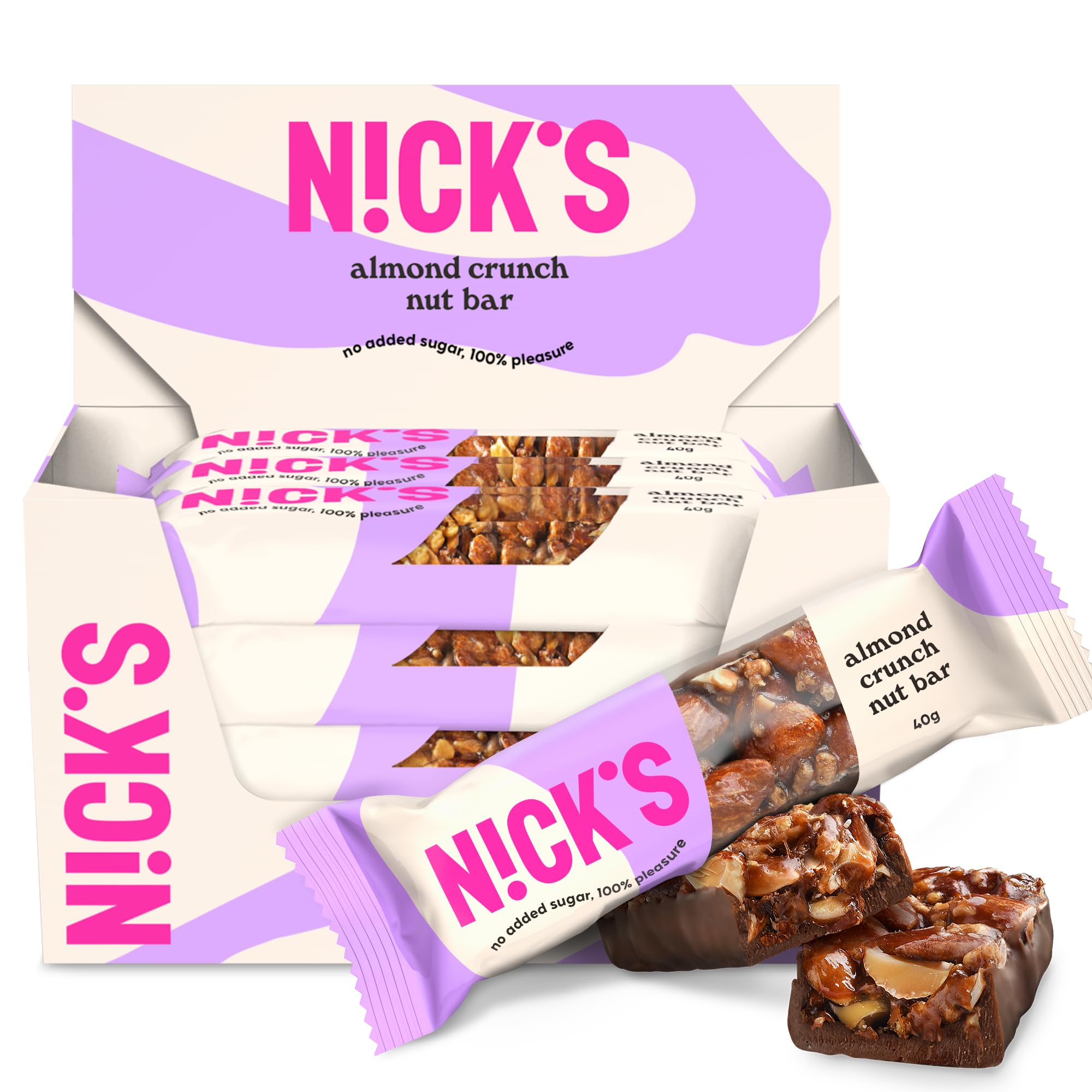 N!CK'S Keto Riegel Almond Crunch (12×40 g)
