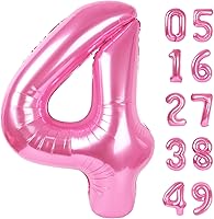 Vista 467 de Globos con números con estampado de vaca, globos de 40 pulgadas del número 0-9 (cero-nueve), globo de vaca para suministros de fiesta de cumpleaños