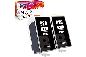 2-Pack Compatible HP 920XL Black Ink Cartridge Replacement for Officejet Printers
