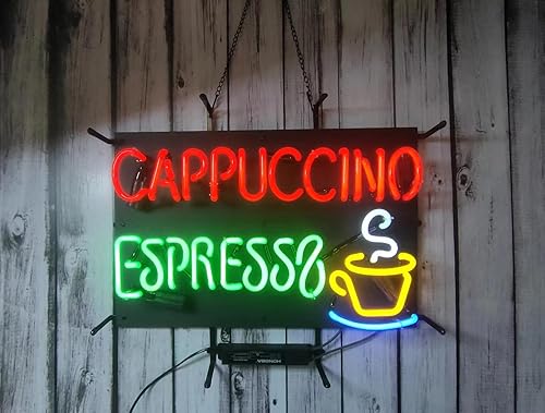 Letreros de neón para bar de cerveza, dormitorio, capuchino, expreso, letrero de neón de vidrio para oficina, hotel, pub, cafetería, cueva de