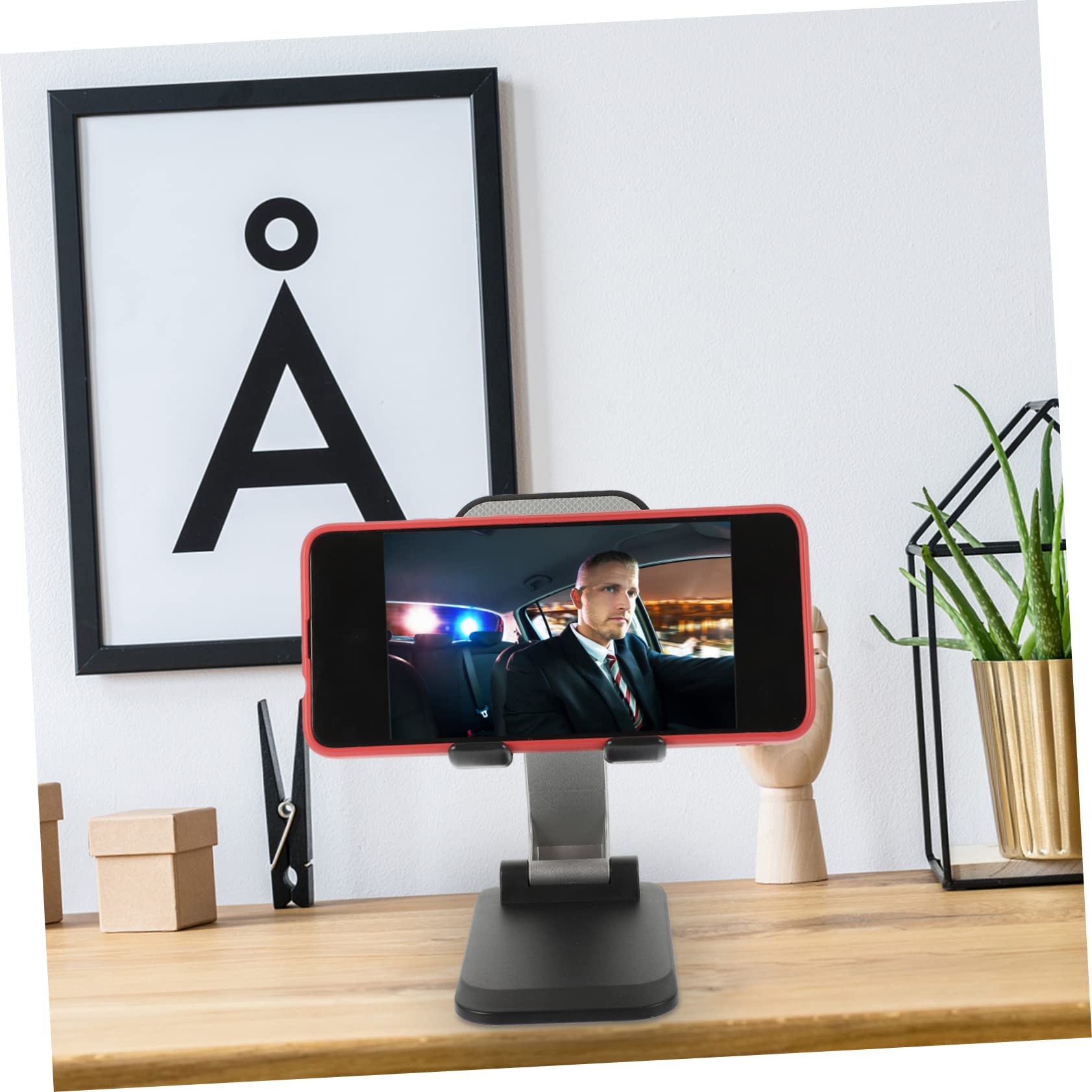 Gatuida 2pezzi Supporto Per Telefono Da Scrivania Design Portatile Per Ufficio e Casa Compatibile Con Smartphone e Tablet Elegante Per Guardare Film e Ricaricare Telefono