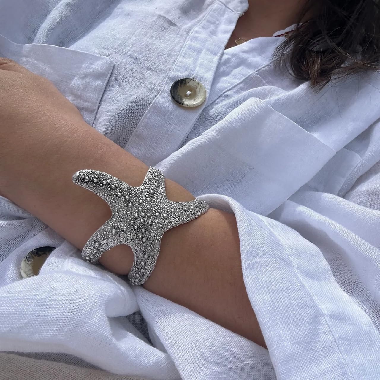 Starfish Bracelet for Women Summer Beach Bracelet Sea Star Ocean Jewelry Shell Vacation Outfits - Image 2
