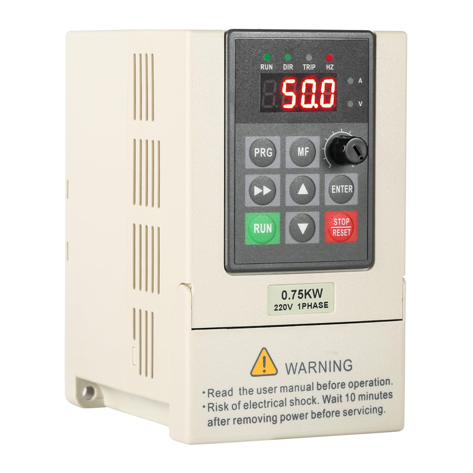Jadeshay Transformateur Triphasé à Monophasé Variateur de Fréquence 220V Monophasé vers 220V Triphasé Convertisseur de Fréquence pour Moteur VFD pour 0.75 KW Contrôle de Vitesse de Moteur