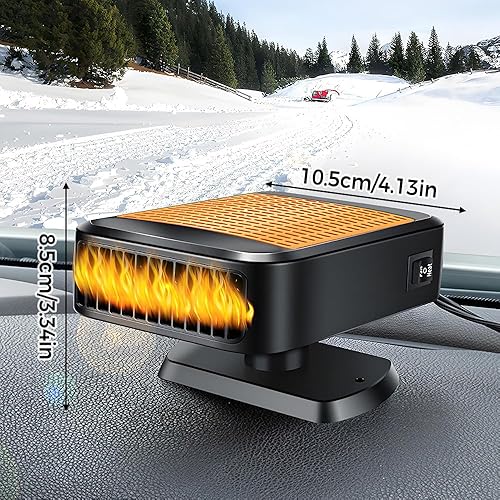 Miniatura 2 de Calentador portátil para automóvil de 12 V, calentadores de automóvil de calentamiento rápido para vehículo, calentador de automóvil de 12 V que se