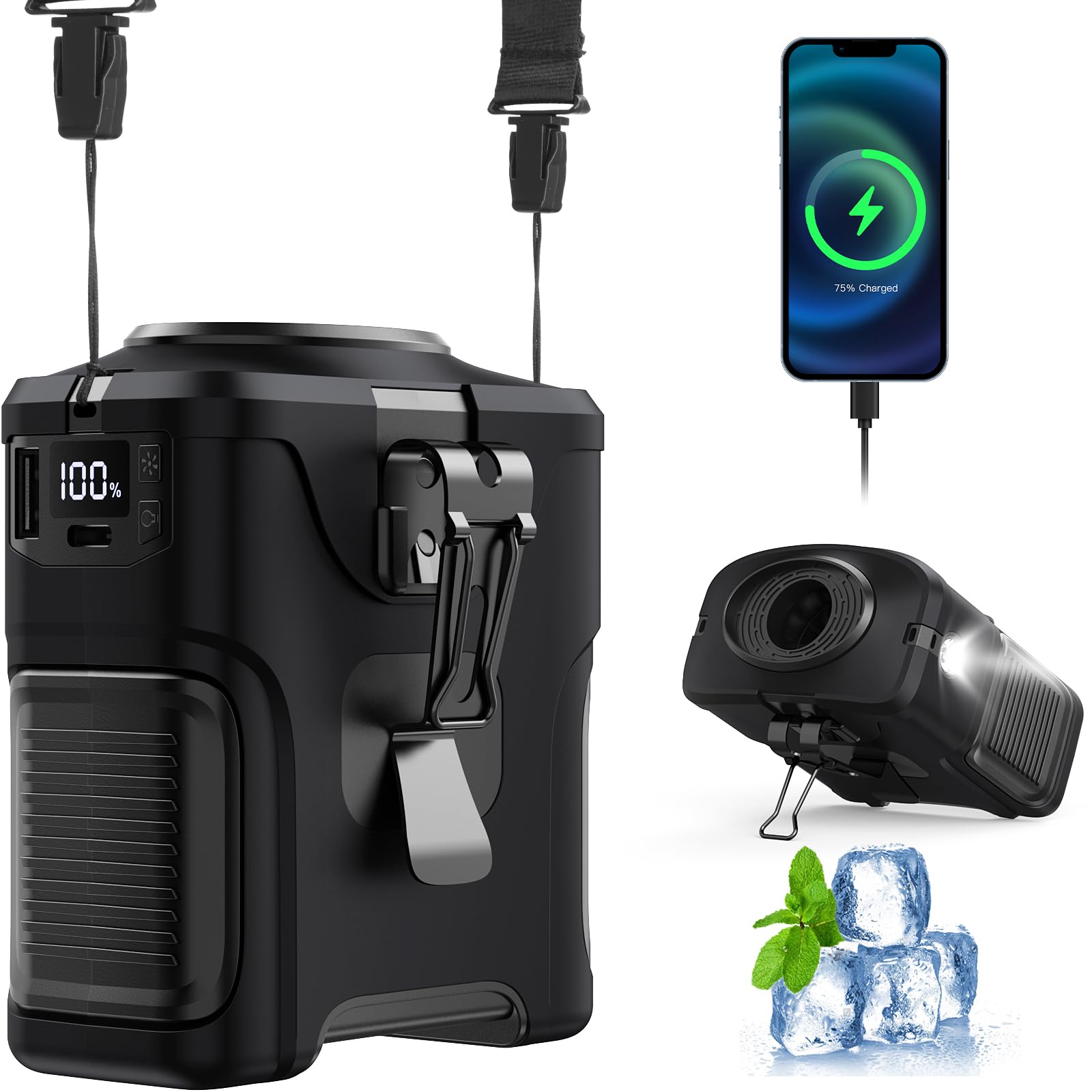 Ventilateur de camping compacte Woods Oroshi à piles et lampe de tente avec chargeur portable | Canadian Tire Ventilateur de camping compacte Woods Oroshi à piles et lampe de tente avec chargeur portable | Canadian Tire
