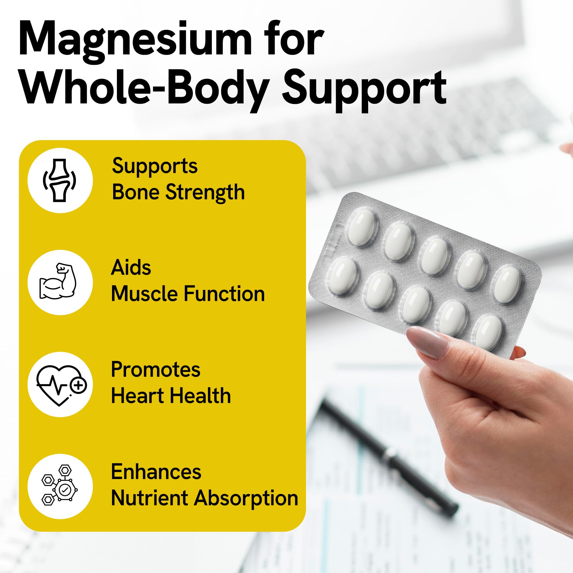 Magnesium Glycinate Softgels 400mg - 60 Soft Gels - High Absorption Magnesium Glycinate for Better Sleep, Muscle Recovery & Relaxation - Better Mood, Restful Sleep, Faster Recovery — Amazon image 4