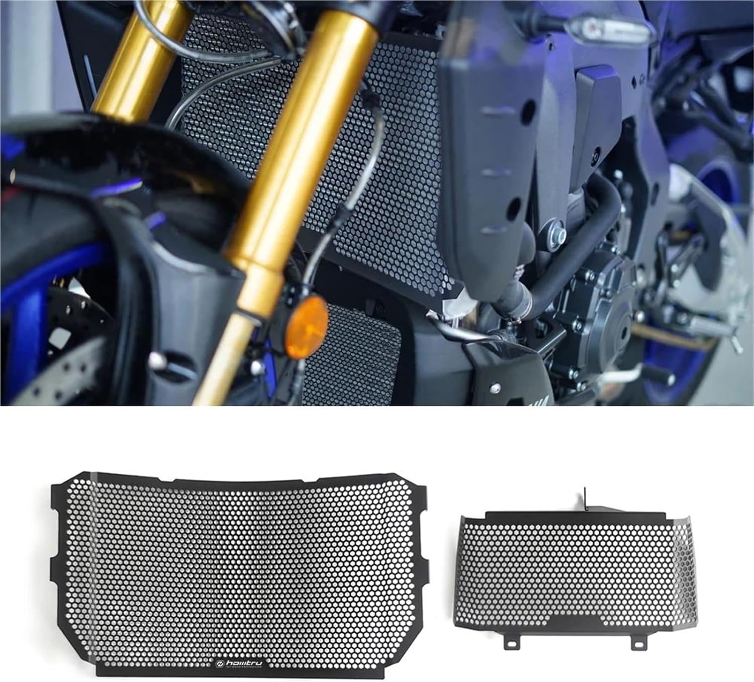 オートバイのラジエターガード 用 MT10 2016-2023 オートバイグリルカバー保護ラジエーターコア MUBUKVKGPA