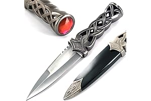 Ace Martial Arts Supply: Scottish Celtic Blue Ruby Dirk Dagger