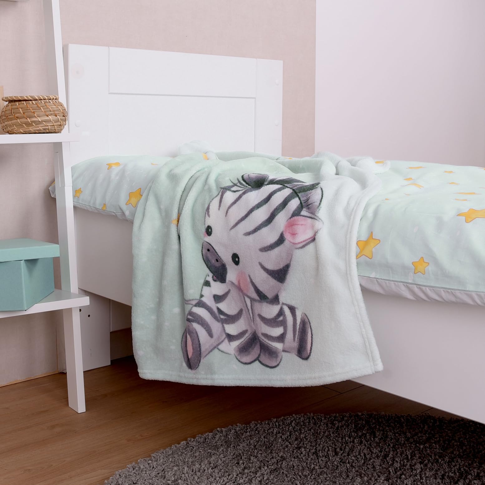 Manta Cuna Bebe Herding Babybest Zebra - Manta (Microfibra, 75 X Manta Cuna Bebe Herding Babybest Zebra - Manta (Microfibra, 75 X