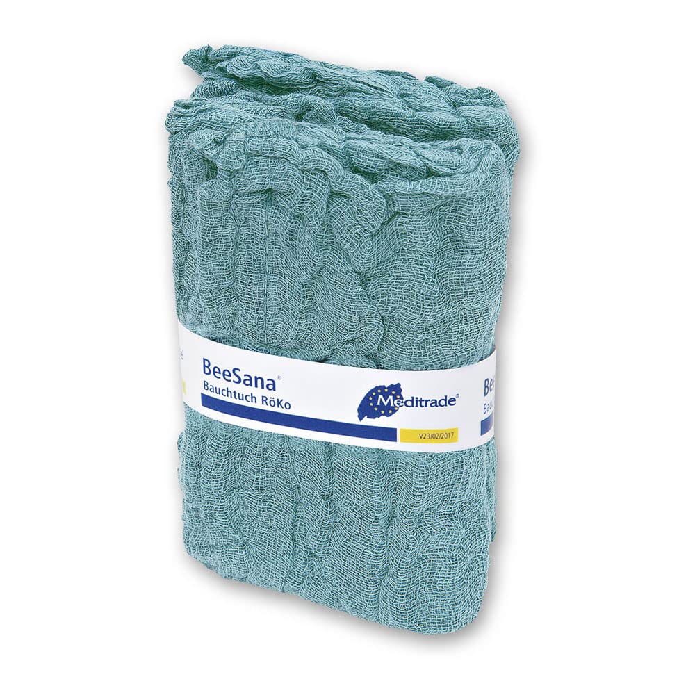 Meditrade 1618 Beesana Bauchtücher mit Röko-Chip, 6-Fach, Unsteril, 45 cm Länge x 45 cm Breite, Weiß (20-er pack)