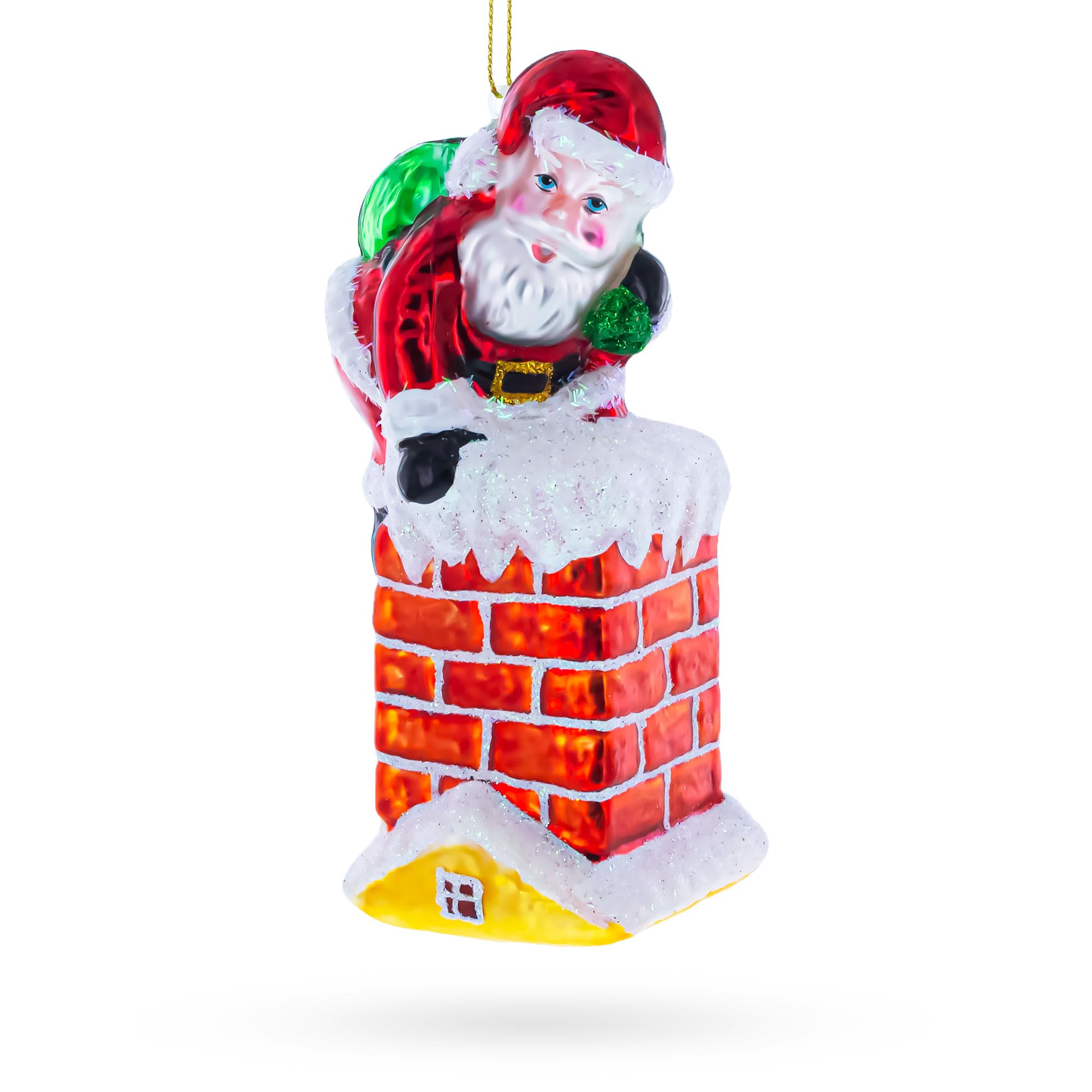 Père Noël cheminée décoration artisanale idée cadeau de Noël