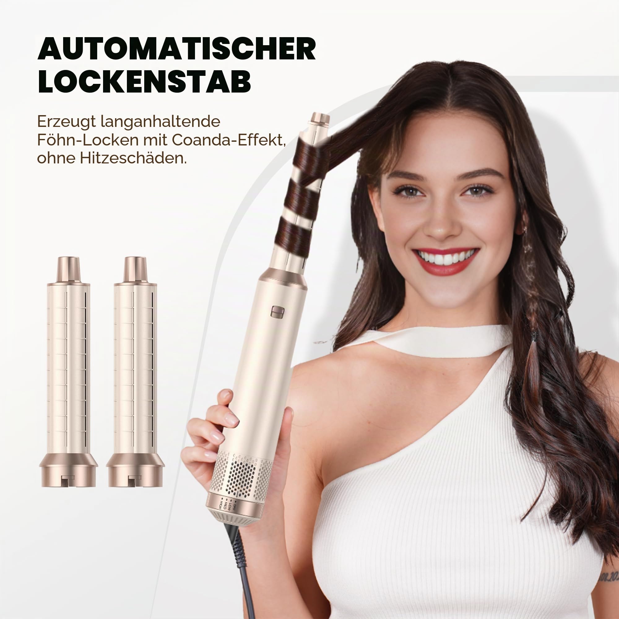 UKLISS Hair Styler Set Hairstyler 5 in 1 Haarstyler, Airstyler Air Curlers