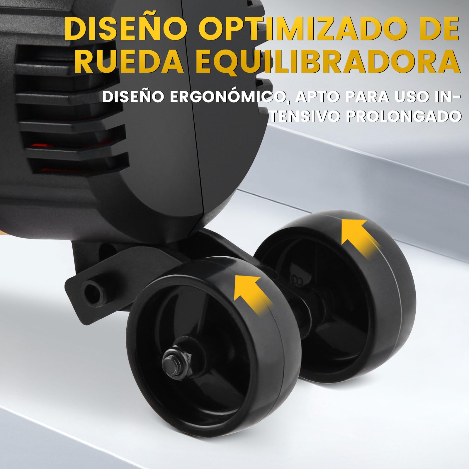 XIIW Amoladora Hormigón 3800W, 6Vel con 180mm Diamante Disco y Mango Alarg | Lijadora Piso con Sistema Aspiración y Protector, 0-6000 RPM, para Pulir, Nivelar y Lijar Hormigón, Piedra, Adhesivo y Yeso