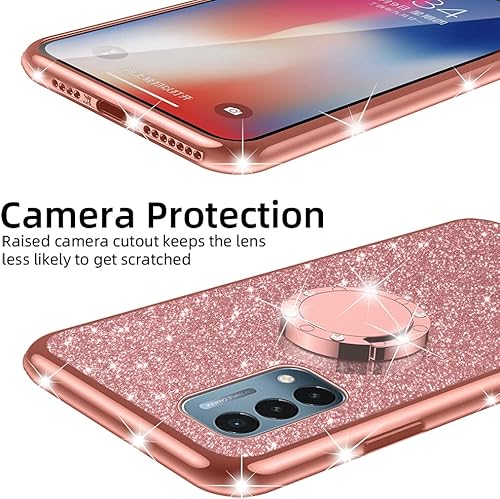 Miniatura 7 de nancheng Funda para OnePlus Nord N200 5G (6.49 pulgadas), para Nord N200 5G, bonita funda delgada de TPU para niñas y mujeres, funda de flor rosa