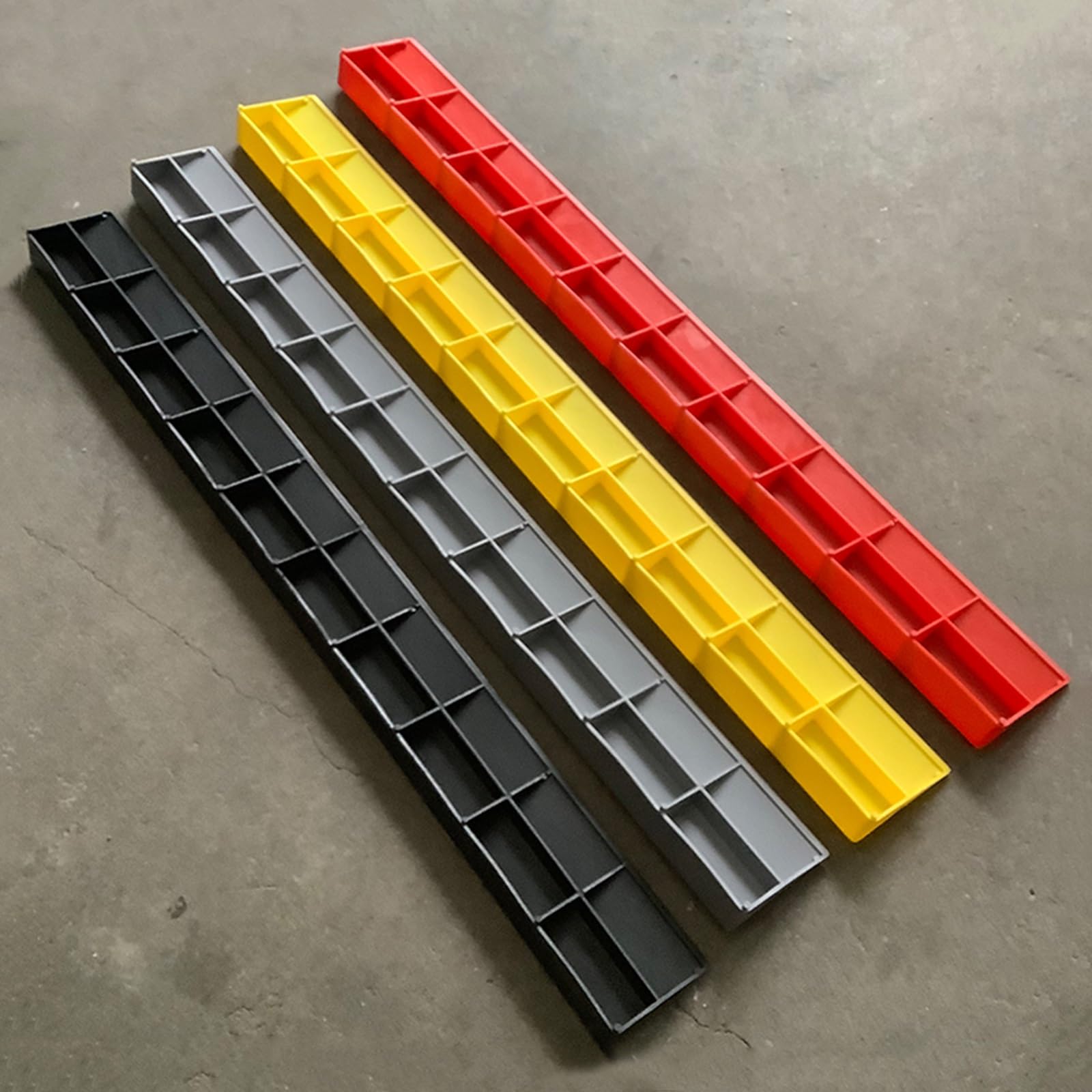 Rampa antideslizante duradera para silla de ruedas, umbral de plástico personalizable para scooters y robots (negro, 100 x 8 x 2,5 cm), segura, fácil instalación para accesibilidad en interiores y