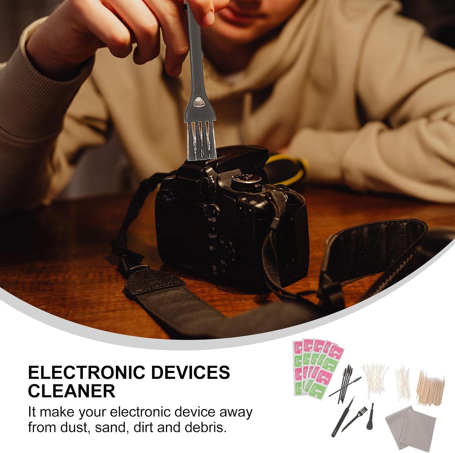 KALLORY Headphone Cleaning Tools Kit for Earbuds, Safe Electronics Care