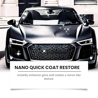 Nano Quick Coat Restore Coating Spray, Quick Effect Coating Agent for Cars, 120ml Car Nano Coating Spray, Long-Lasting Protection, Car Scratch Remover Spray for Shine and Protection (2PC)