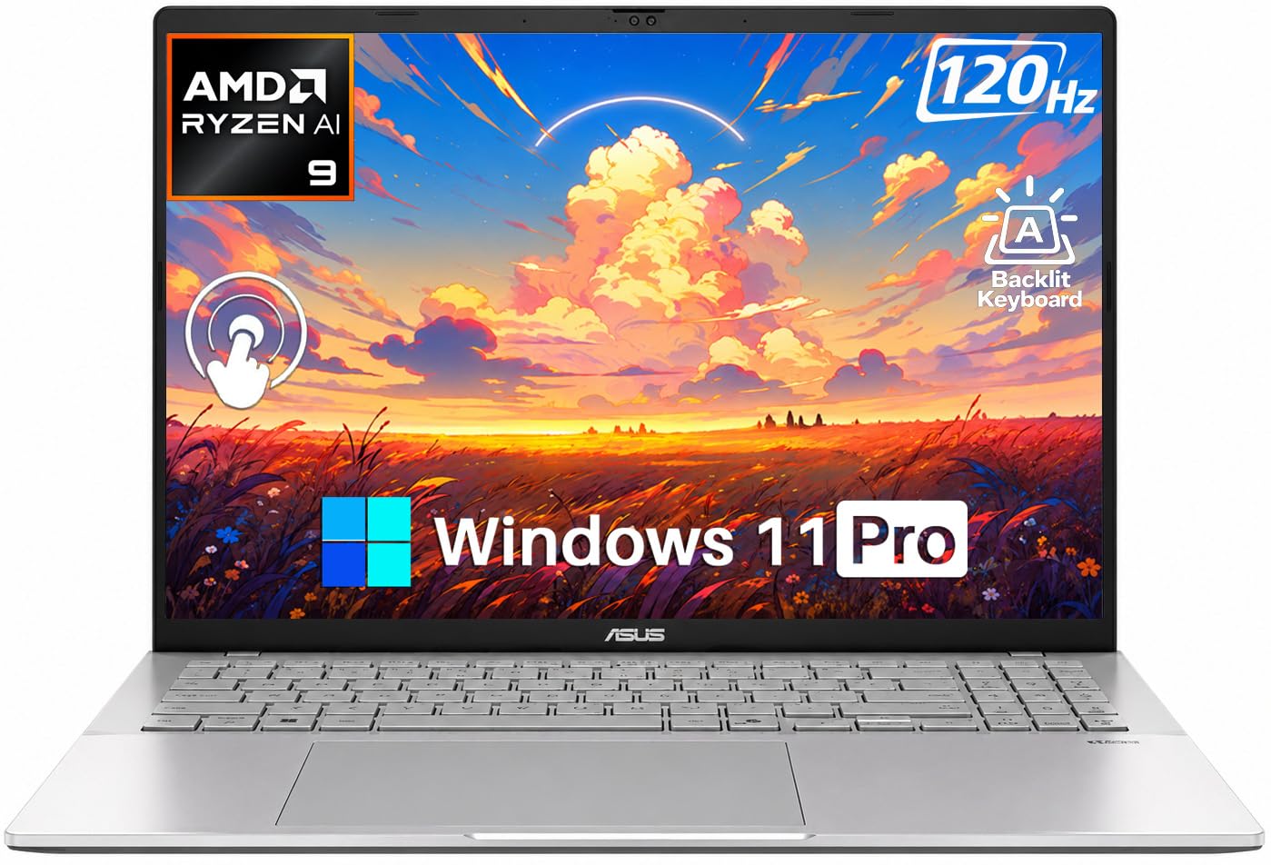 ASUS Vivobook S16 16" Touchscreen Laptop, Ryzen AI 9 465, 32GB DDR5, 1TB
