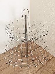 SECRET DE GOURMET Corbeille à Fruits Design Métal 34cm Argent Pas Cher