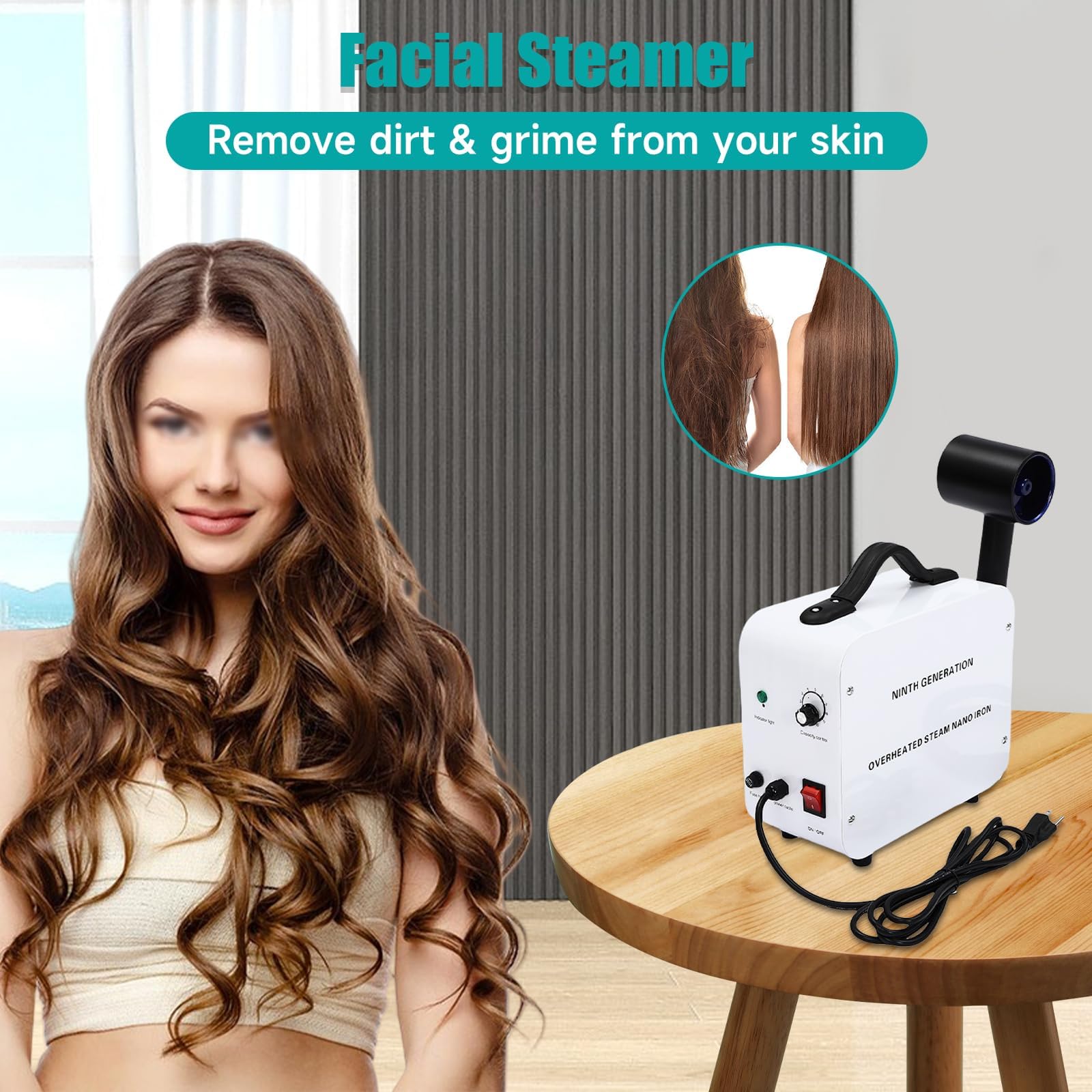 Amazon.com: Nano Hair Steamer, Nano Steam Gun, Hair Salon Steamer