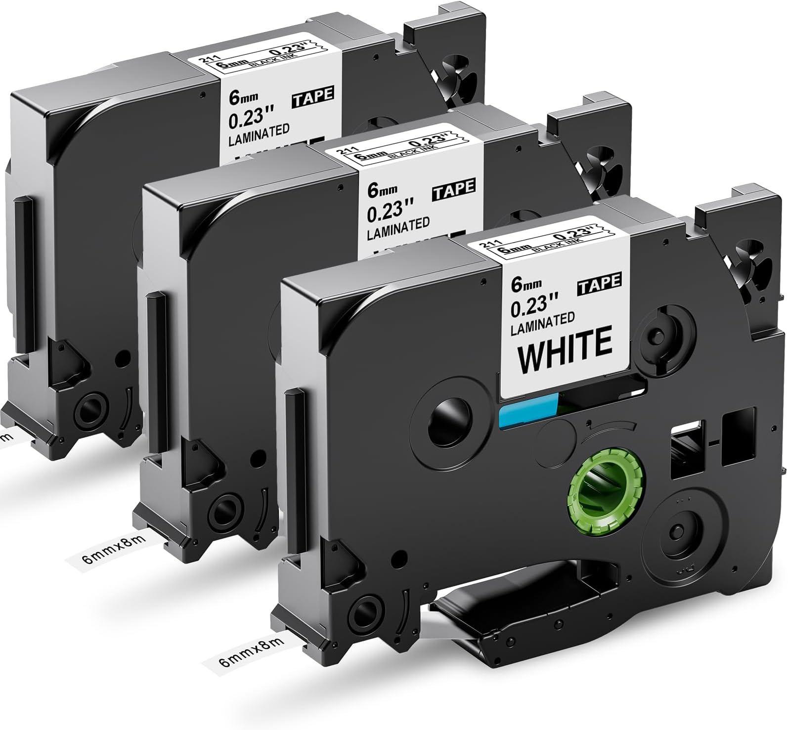 Labelwell kompatibel TZe-335 12mm 0.47 Weiß auf Schwarz Schriftband für Brother TZe335 TZ-335 TZ