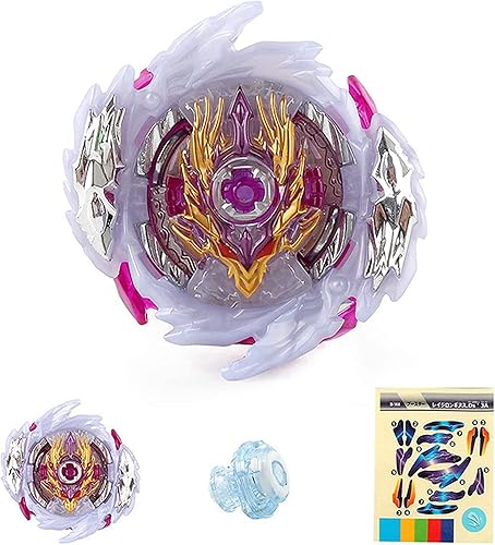 Miniatura 151 de Metal Fusion Games Blade Toy Set Sparking Launcher Grip Bey Battling Top Burst Booster B-122 Starter Geist Fafnir.8'.Ab Left Right Launcher