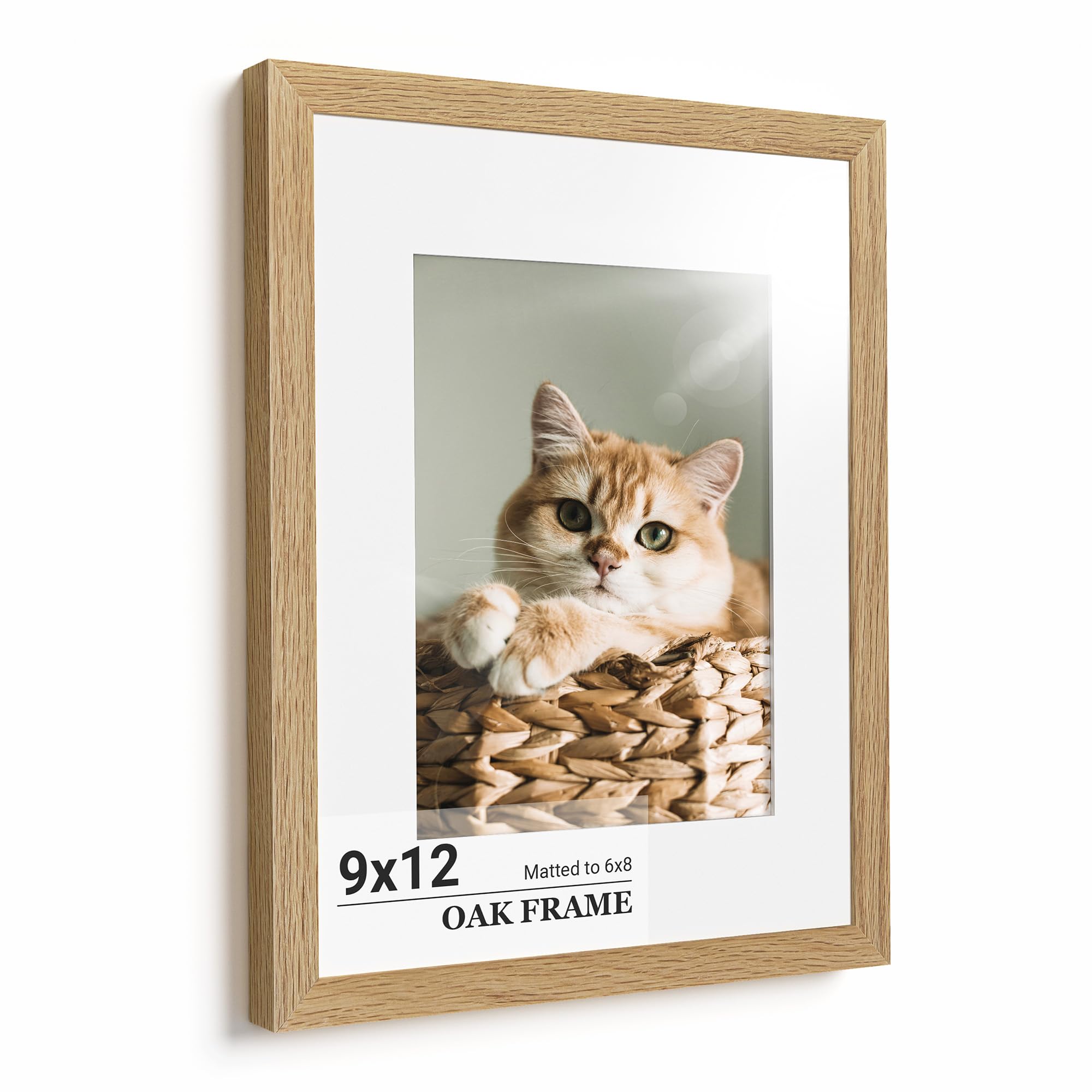 Amazon.com - Heimlove 9x12 Picture Frame,Premium Natural Solid