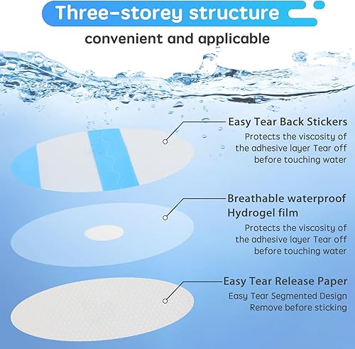 Miniatura 9 de 120 parches desechables impermeables para los oídos, cubiertas para los oídos de bebé, para natación, ducha, protectores de oídos con algodón suave