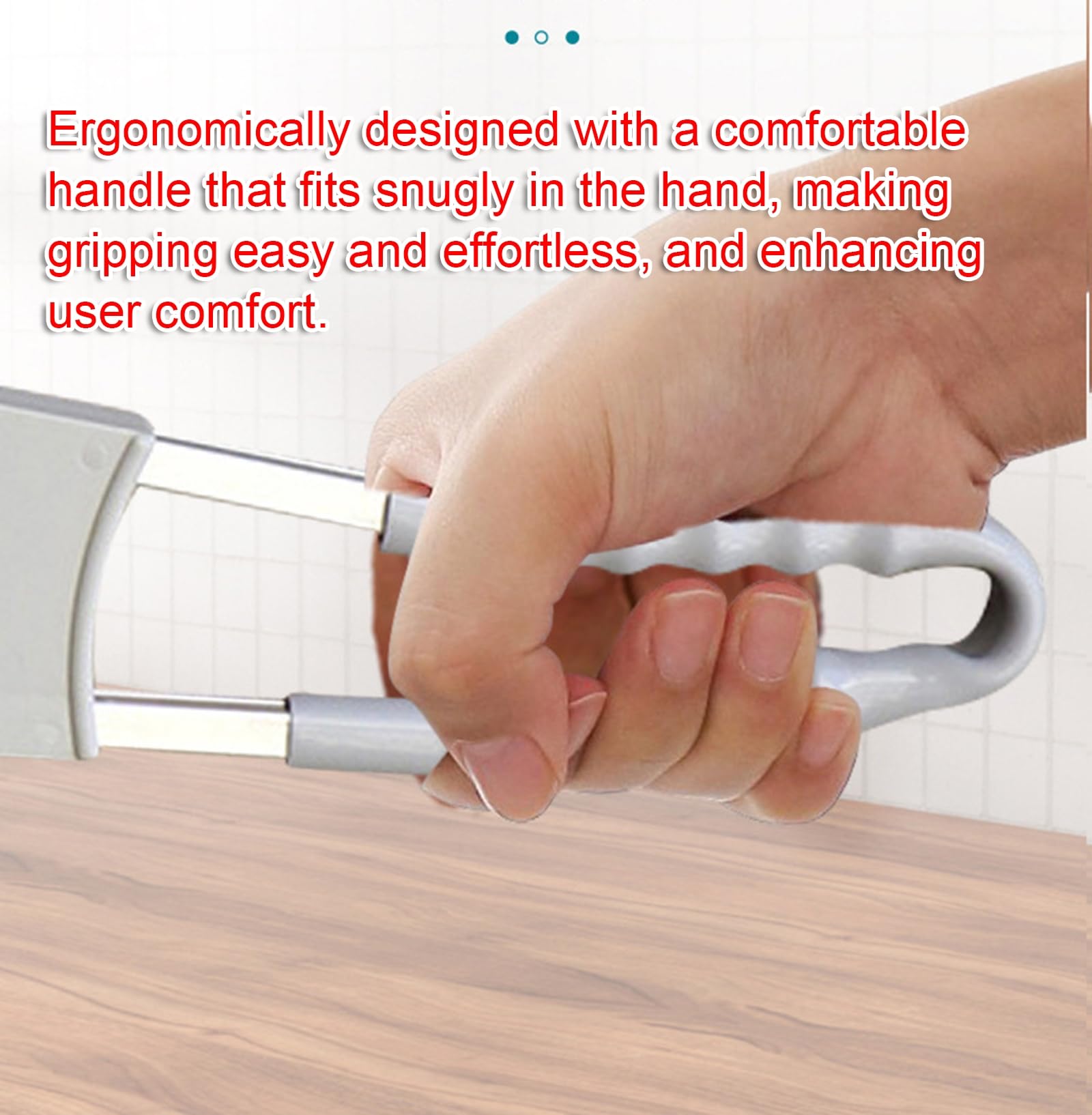 Müllsammler mit langem Griff, Greifwerkzeug, Leichter Müllsammelclip, ergonomischer Griff für die Reinigung im Freien und das Sammeln von Müll,A