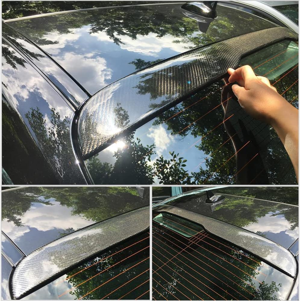W222 Carbon Fiber Roof Spoiler for Mercedes Benz S Class S400 S500 S550 S560 S600 S63 S65 AMG 2014-2020 Carbon Fiber Rear Window Roof Visor Spoiler Lip