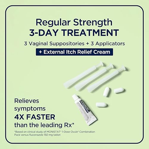 Miniatura 4 de Monistat 3 Tratamiento Vaginal Antifúngico 3 días de tratamiento, paquete combinado, 443005A2C, paquete combinación cura y picazón supositorios