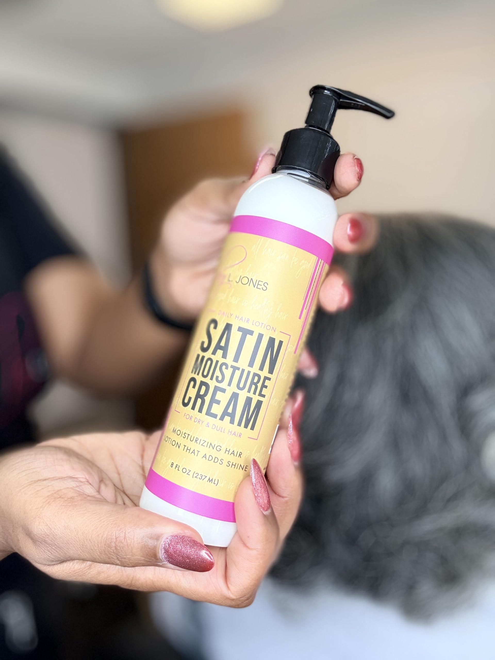 Amazon.com: by L. Jones Satin Moisture Cream, Hair Moisturizer