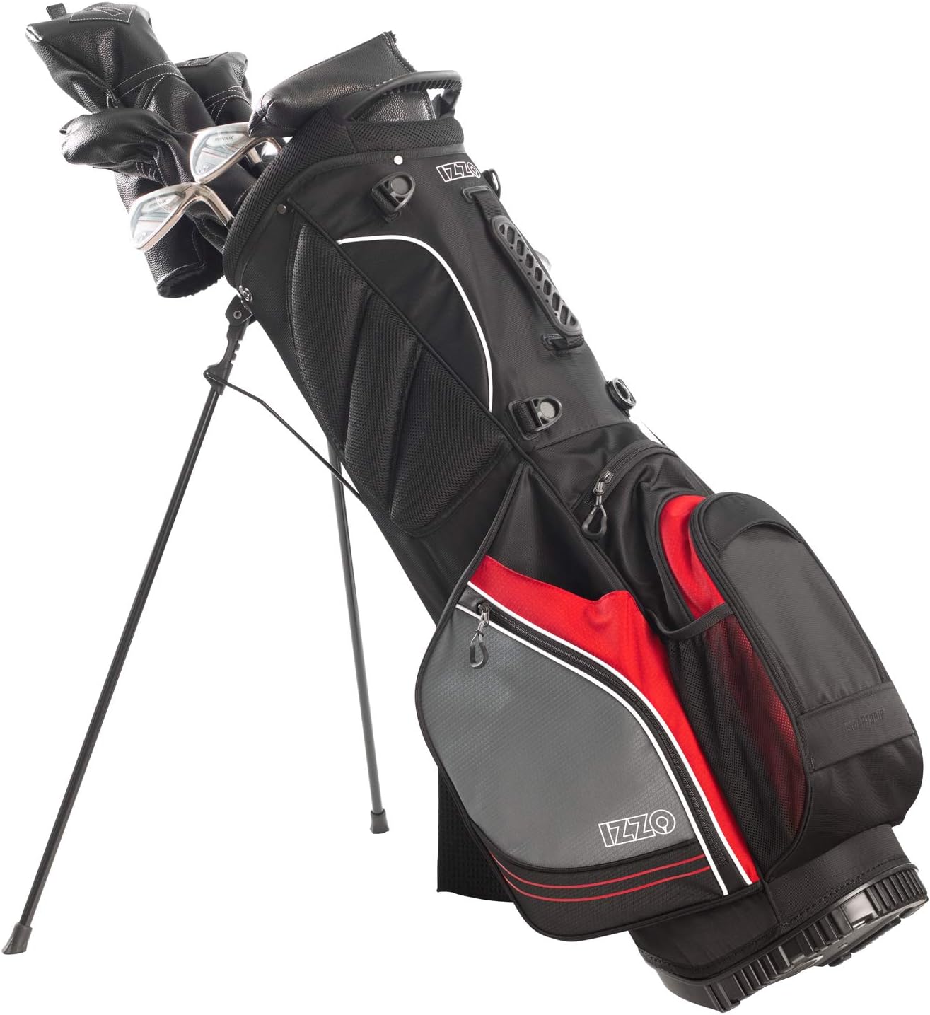 Izzo Golf Lite Stand Golf Bag With Dual Straps & Exclusive Features : Sports & Outdoors
