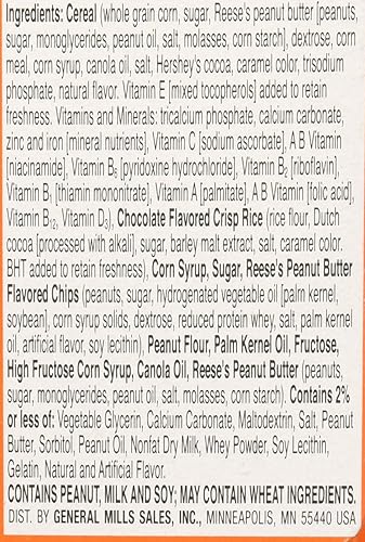 Miniatura 9 de Reese's Barritas de cereales Puffs Breakfast con mantequilla de maní y cacao, 8 unidades