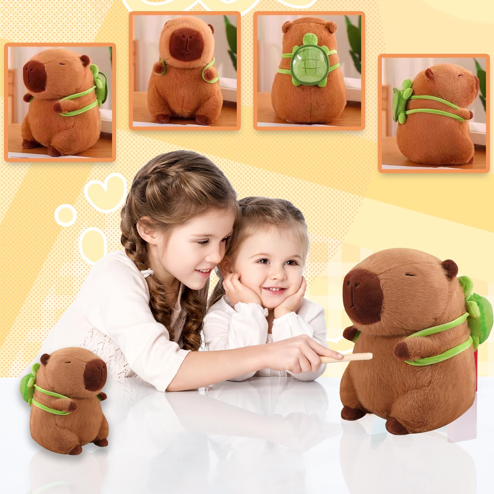 Capybara Plüschtier 25 Cm Capybara Kuscheltier Mit Produktbild-Vorschau 10