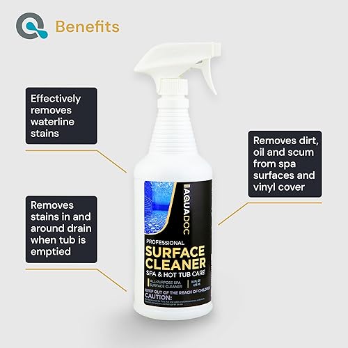 Miniatura 3 de Spray limpiador de bañera de hidromasaje de 16 oz - Limpiador de superficies de spa para productos químicos de bañera de hidromasaje fabricado en