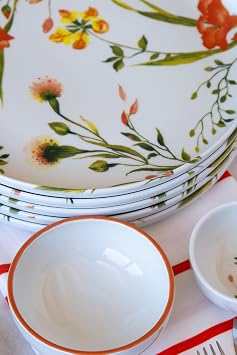 Kütahya Porselen Moderna 14 Parça 6 Kişilik Kahvaltı Takımı Fiore
