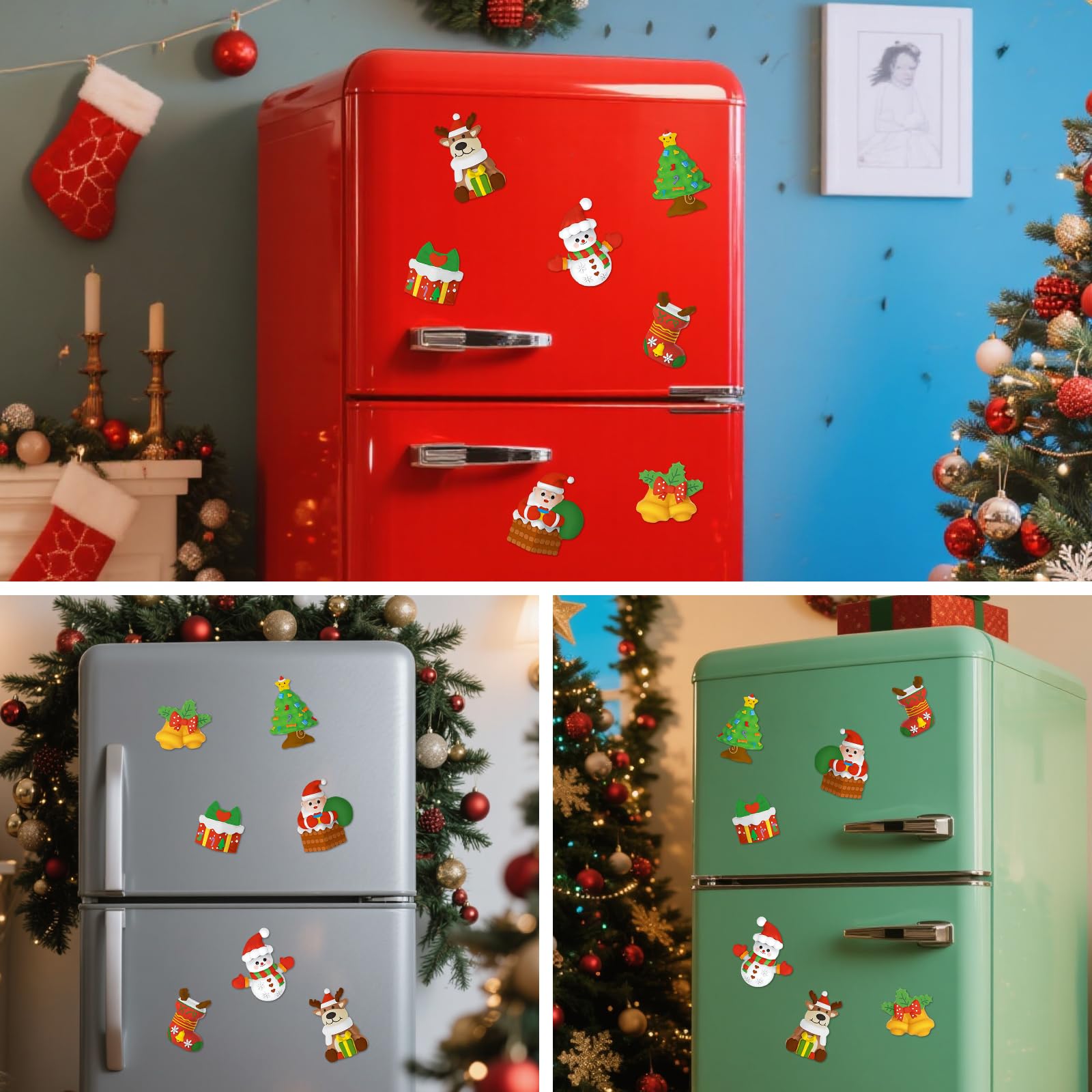 Bastelset Weihnachten, Gips zum Gießen, Gipsfiguren zum Bemalen,6 Muster DIY Gipsfiguren Weihnachten,Gips Gießen Formen,Formen für GipsGießen Wweihnachten mit Gipspulver zum Gießen,Kreative Geschenk Spielzeug