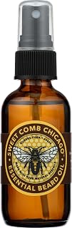Sweet Comb Chicago Essential Beard Oil: Great for Moisturizing Men's Beards, Mustaches and Skin, Great Gift for the Bearded Man in Your Life, Birthday, Christmas