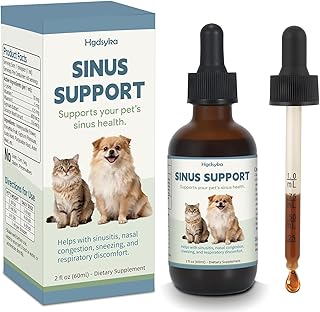 Nasal Health Support Drops for Cats & Dogs, Pet Sinus & Respiratory Comfort Supplement, Helps Maintain Clear Breathing, Supports Seasonal Wellness & Immune Function