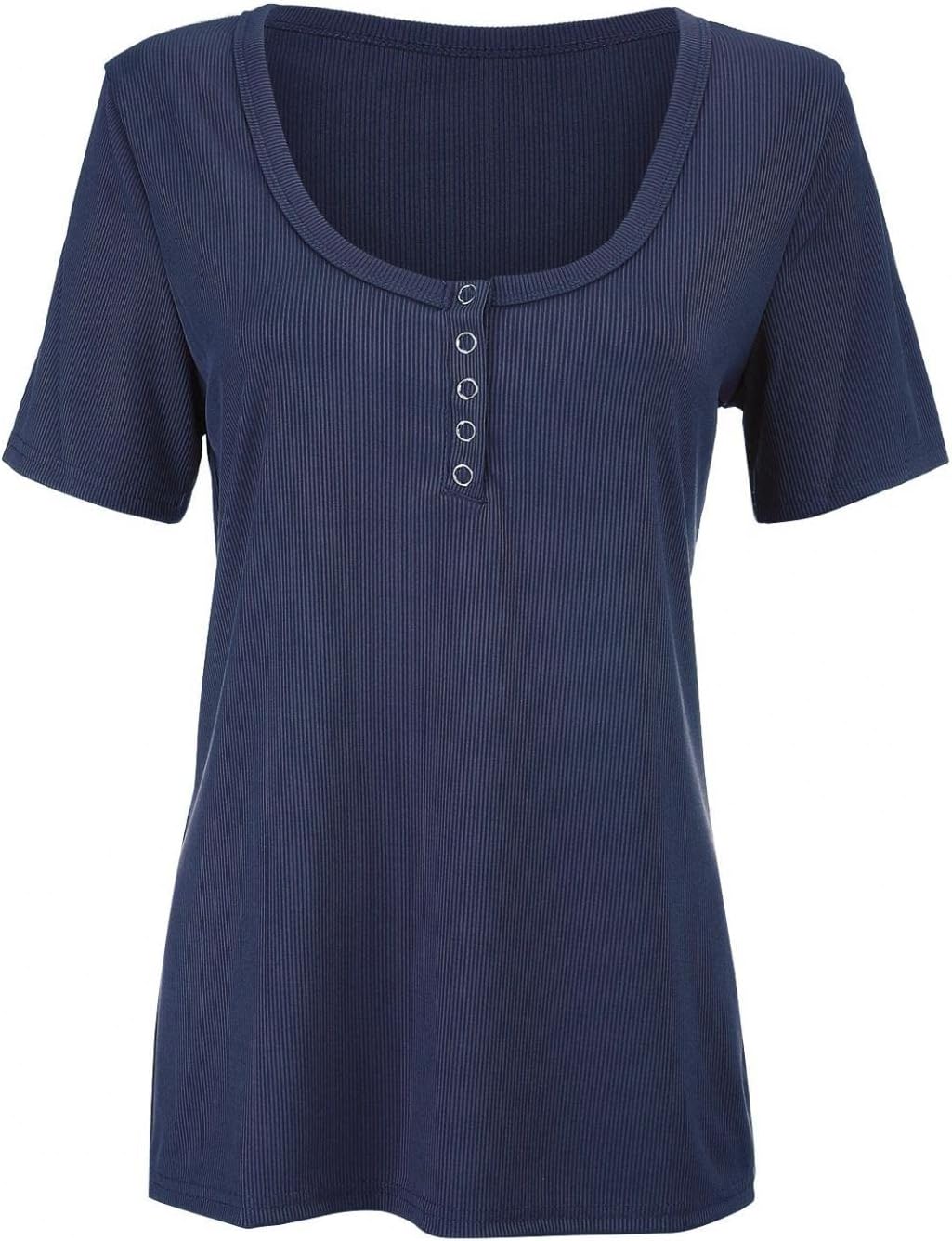 vermersSummer Womens Basic Sexy Short Sleeve Shirts Low Cut Button Down Tight Slim Fitted Sleeveless Camis Tank Tops
