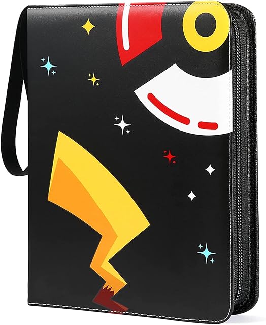 khlerox Trading Card Binder, 9-Pocket Card Binder Collection Holder Case, 900 Pockets Trading Card Games Collection Binder, Perfect Collector Album Book Organizer for Boys Girls (Black)