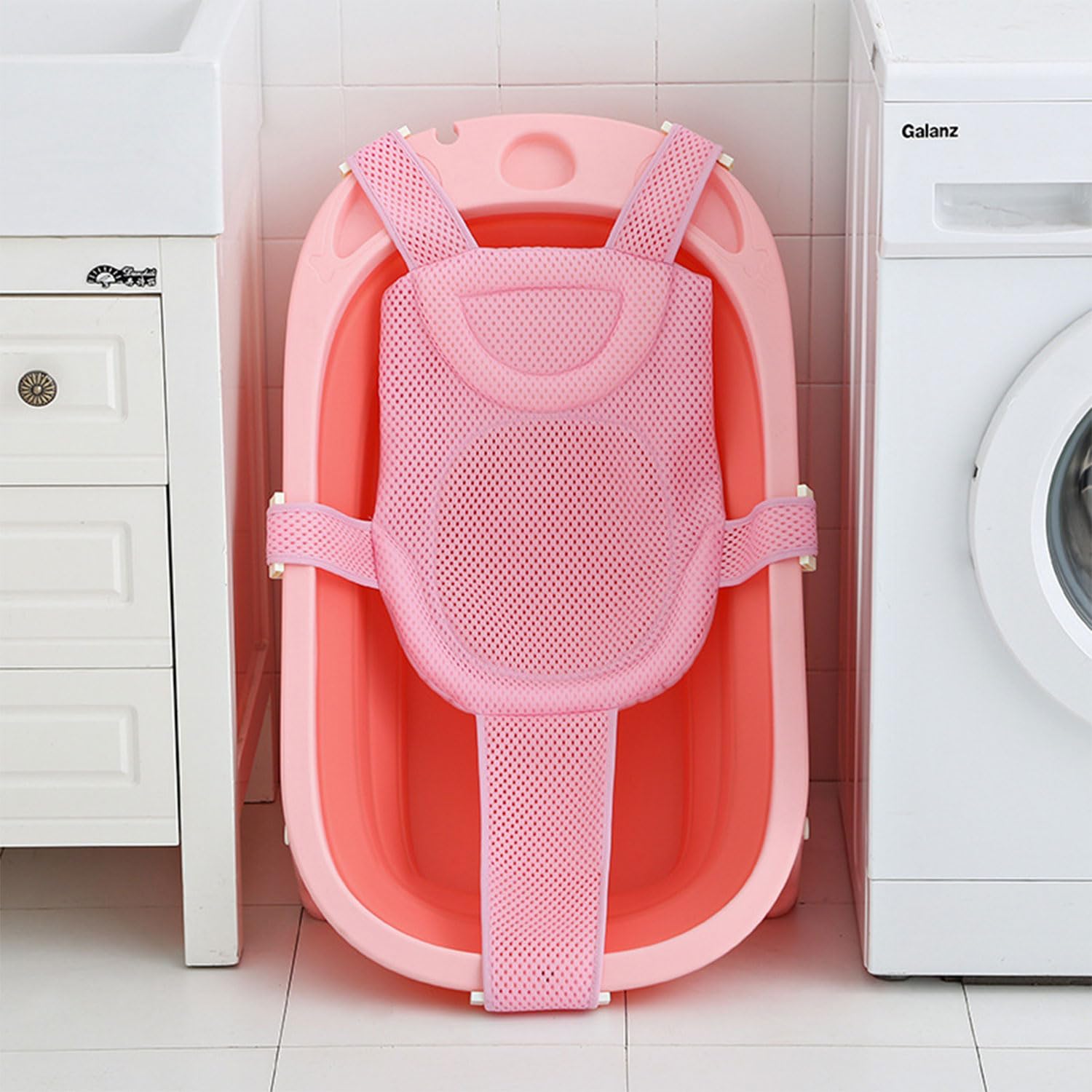 Red de Baño para Bebés,Cojín de Baño Recién Nacido,Almohadilla de Suspensión para Baño de Bebé,Cojín de Baño para Bebés,Red de Soporte para Bañera