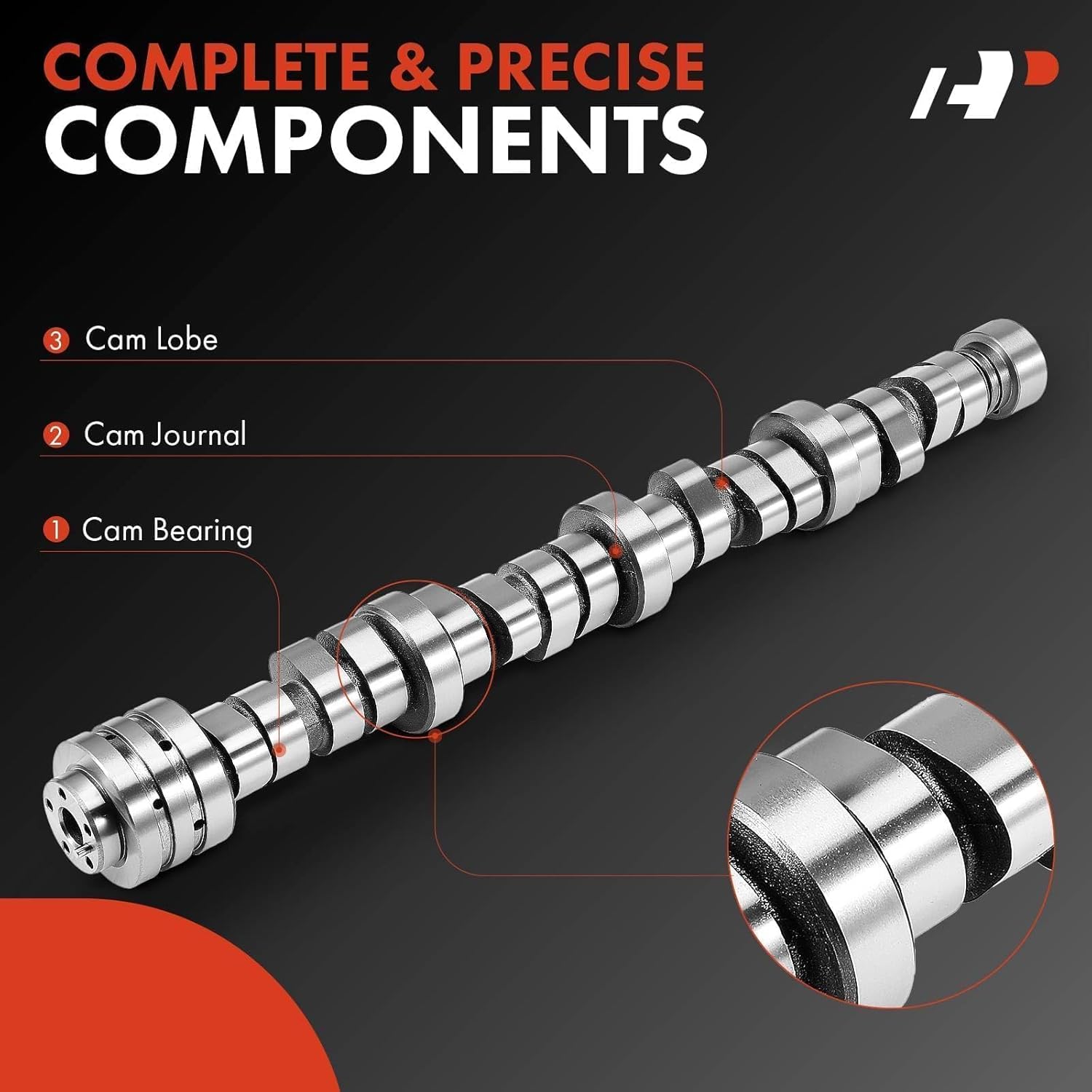 A-Premium Engine Camshaft Compatible with Jeep Grand Cherokee 2009-2021, Commander 2009-2010 & Dodge Charger 2009-2021, Durango 2011-2021, Challenger 2009-2016 & Chrysler 300 2009-2021