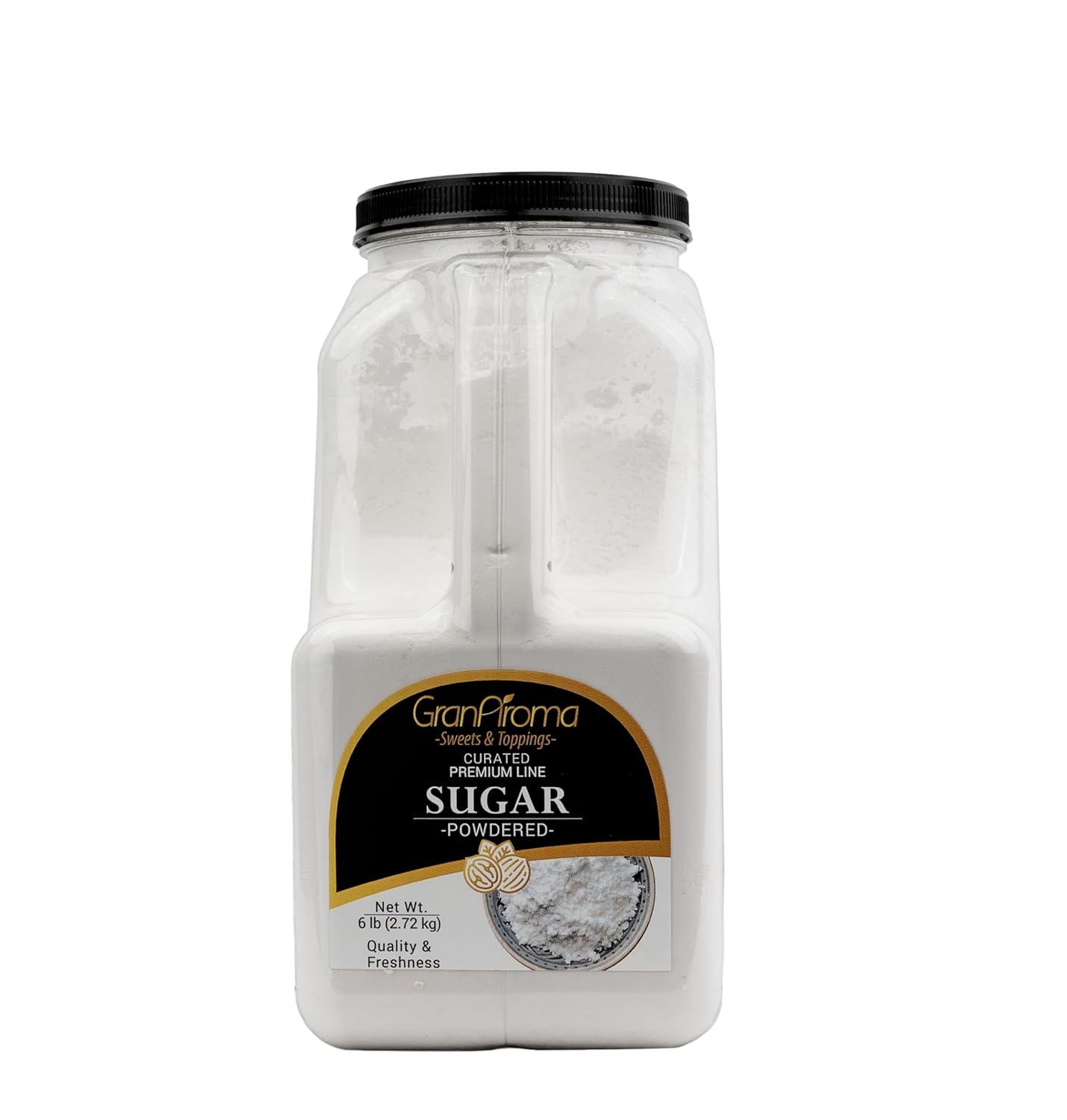 GranAroma Powdered Sugar, Fine Powder, Baking & Frosting, Confectioner's Sugar (6 Pound)