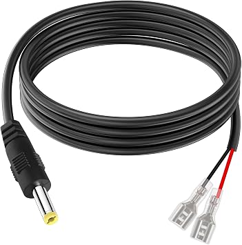 Trail Camera Power Cord, 79inch/2m DC External Power Cable, 4.0x1.7mm DC Plug Cord Compatible with Portable Power Banks, Solar Panels, Universal Wildlife Trail Game Cameras & Doorbell Cameras