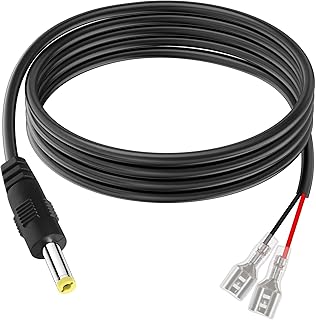 Trail Camera Power Cord, 79inch/2m DC External Power Cable, 4.0x1.7mm DC Plug Cord Compatible with Portable Power Banks, Solar Panels, Universal Wildlife Trail Game Cameras & Doorbell Cameras