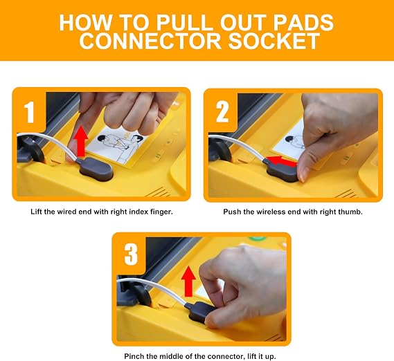 AED Trainer, XFT AED Training Kit CPR Equipment Training Device Automatic External Defibrillator Simulator, AED Trainer Professional for First Aid Trainee Beginner XFT-120GA (Orange Version)